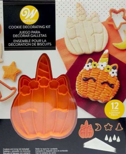 Unicorn Pumpkin Halloween Cookie Decorating Kit